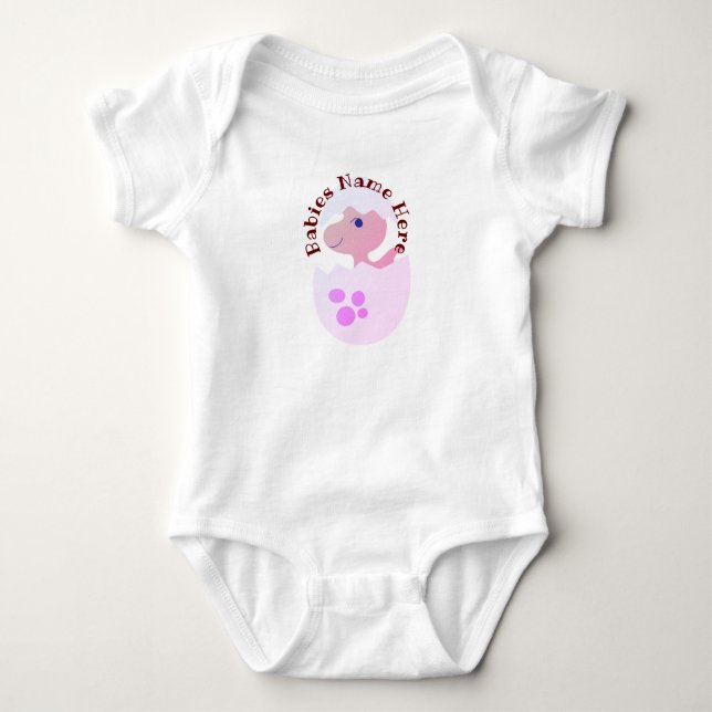 Baby T-Rex T-Shirt Bodysuit (Front)