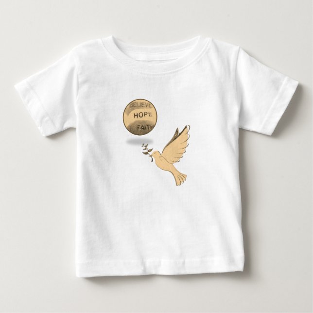 Baby T-Shirt Dove (Front)