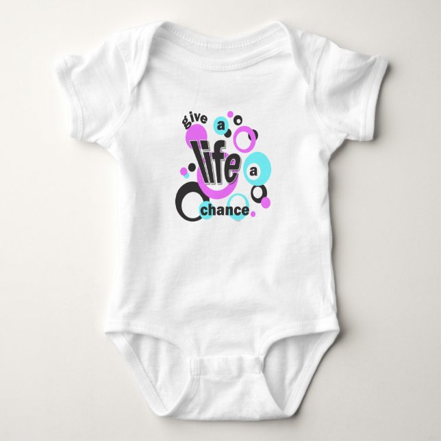 Baby t-shirt or one-piece. bodysuit (Front)