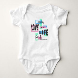 Baby t-shirt or one-piece. bodysuit