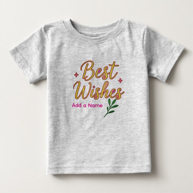  Baby T-Shirt – Personalized with  Name (Front)