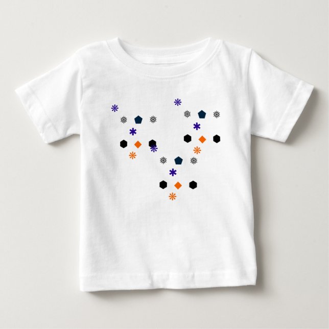 Baby T-Shirt - Unique Geometric Design (Front)