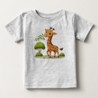 Baby T-shirt with Cute Giraffe print