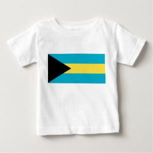 Baby T-Shirt with Flag of Bahamas