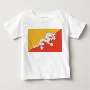 Baby T-Shirt with Flag of Bhutan