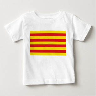 Baby T-Shirt with Flag of Catalonia