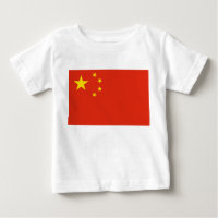 Baby T-Shirt with Flag of China