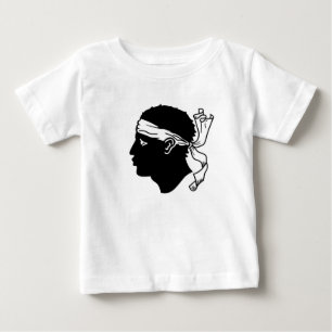 Baby T-Shirt with Flag of Corsica