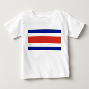 Baby T-Shirt with Flag of Costa Rica