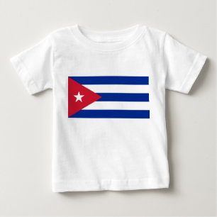 Baby T-Shirt with Flag of Cuba