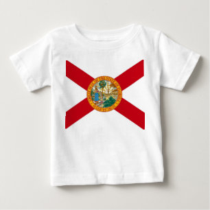 Baby T Shirt with Flag of Florida