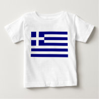 Baby T-Shirt with Flag of Greece