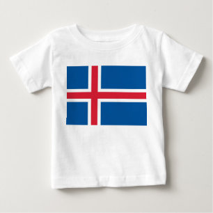 Baby T-Shirt with Flag of Iceland