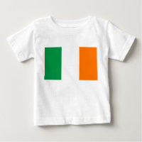 Baby T-Shirt with Flag of Ireland