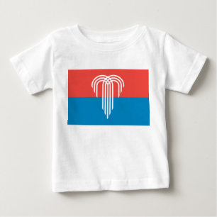 Baby T-Shirt with Flag of Kansas City