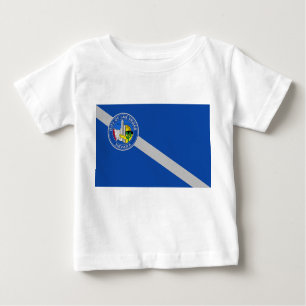 Baby T-Shirt with Flag of Las Vegas City, U.S.A.