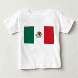 Baby T-Shirt with Flag of Mexico