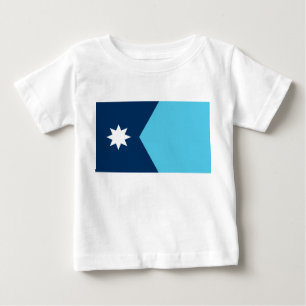 Baby T-Shirt with Flag of Minnesota, USA