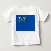 Baby T Shirt with Flag of Nevada