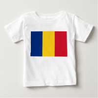 Baby T-Shirt with Flag of Romania