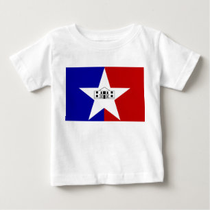 Baby T-Shirt with Flag of San Antonio, U.S.A.