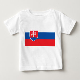 Baby T-Shirt with Flag of Slovakia