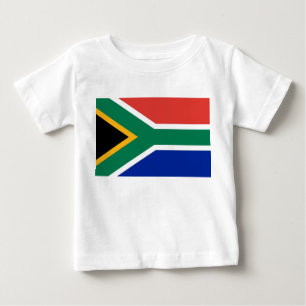 Baby T-Shirt with Flag of South Africa