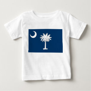 Baby T Shirt with Flag of South Carolina
