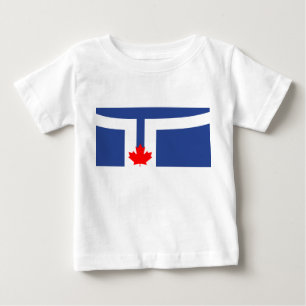 Baby T-Shirt with Flag of Toronto