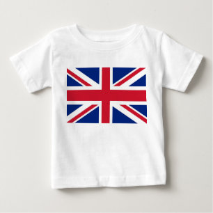 Baby T-Shirt with Flag of United Kingdom