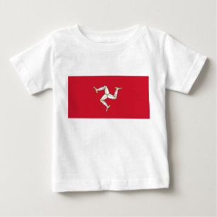 Baby T-Shirt with Isle of Man Flag, United Kingdom