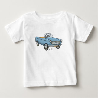Baby t-shirt with vintage Peugeot staircase car