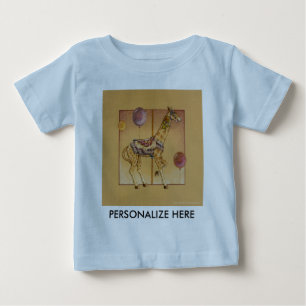 Baby T-shirts - Carousel Giraffe