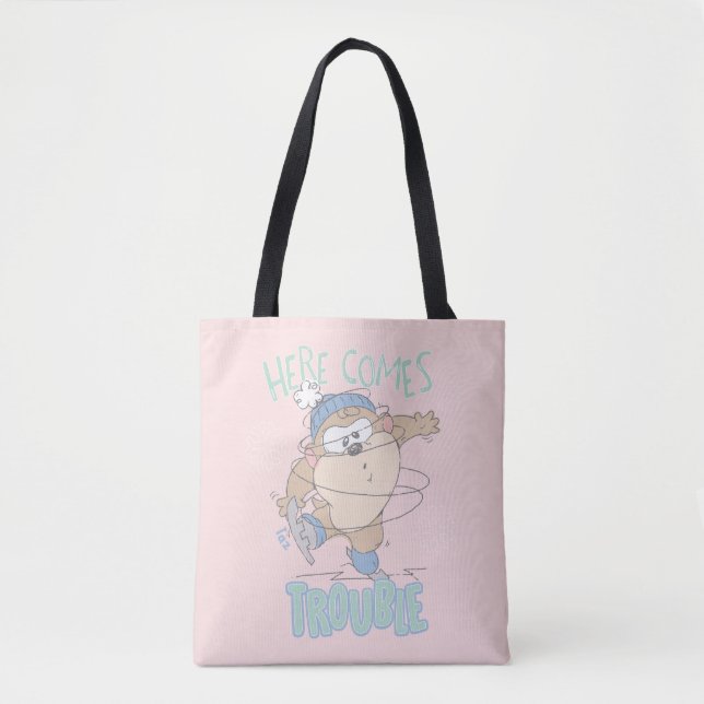 Baby TAZ™ Winter Ice Skating Tote Bag (Front)