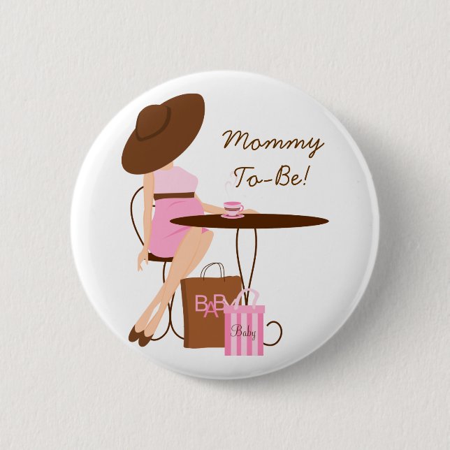 Baby Tea 6 Cm Round Badge (Front)