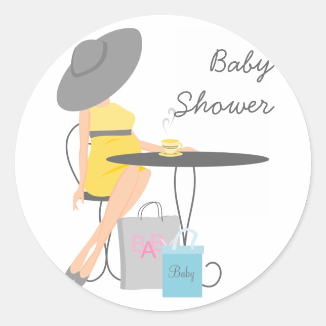 Baby Tea Classic Round Sticker (Front)