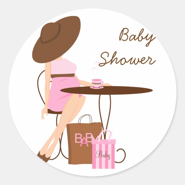Baby Tea Classic Round Sticker (Front)