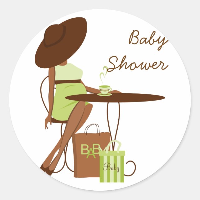 Baby Tea Classic Round Sticker (Front)