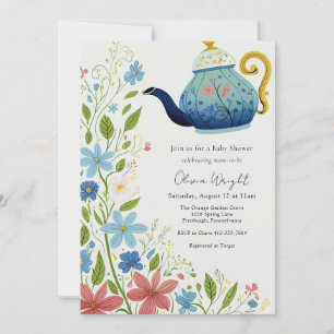 Baby Tea Party Shower Invitation