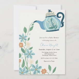 Baby Tea Party Shower Invitation