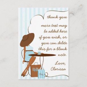 Baby Tea Thank You Note Card