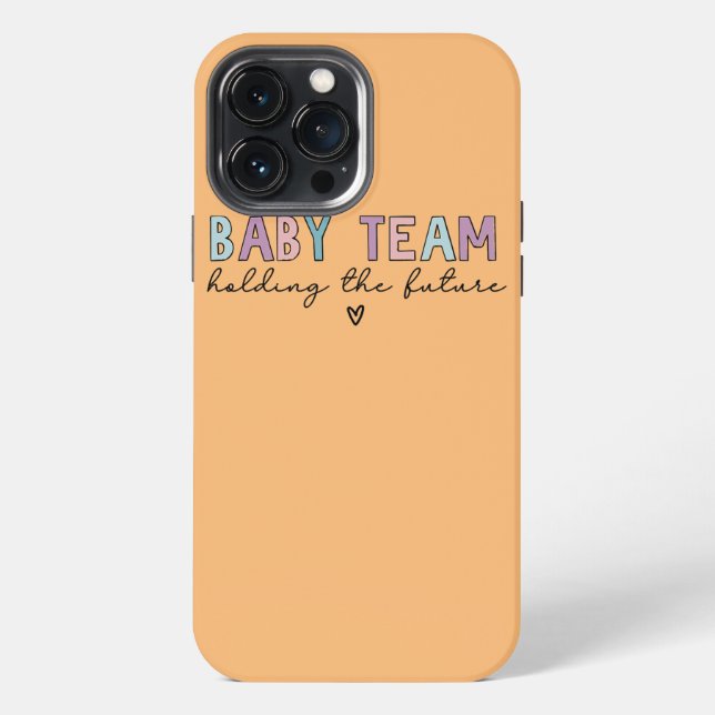 Baby Team Holding The Future  iPhone Case (Back)