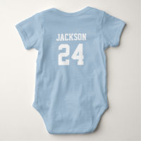 Baby Team Jersey Number and Monogram