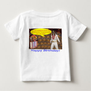 baby tee. Happy Birthday. elvis/hound dog T-Shirt