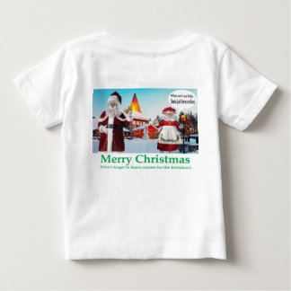 baby tee. Merry Christmas. cats/mr mrs claus T-Shirt