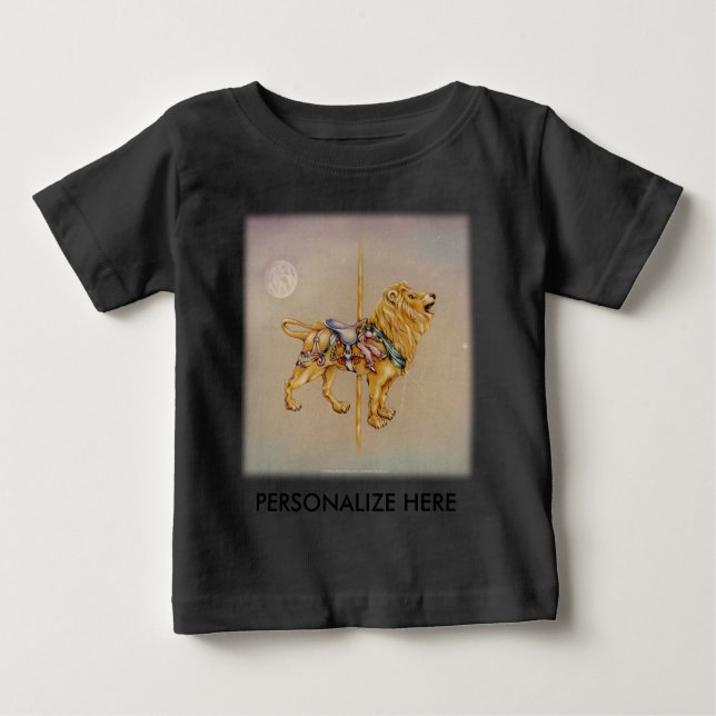 Baby Tees - Carousel Lion SQ (Front)