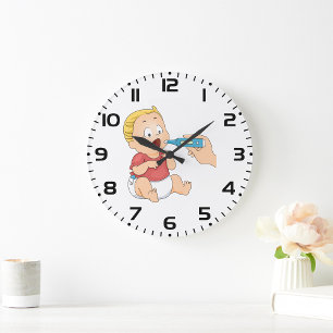 Baby Temperature Check Paediatrics Health  Large Clock