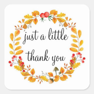 Baby Thank You Cards Square Sticker