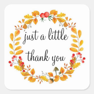Baby Thank You Cards Square Sticker