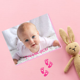 Baby Thank You Photo Postcard